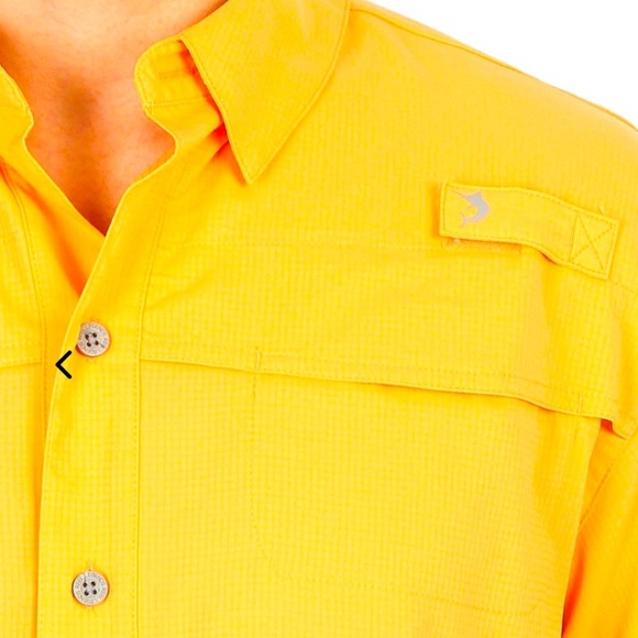 Reel Legends mariner II yellow mesh shirt xl - Picture 12 of 14